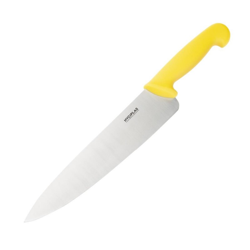 Couteau de cuisinier Hygiplas jaune 255mm C816 Hygiplas Couteau de cuisinier Hygiplas jaune 255mm C816 Hygiplas
