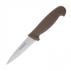 Couteau d office Hygiplas marron 90mm C840 Hygiplas
