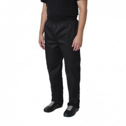 Pantalon de cuisine mixte Whites Vegas noir L A582-L Whites Chefs Clothing
