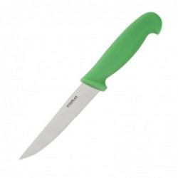 Couteau à légumes denté Hygiplas vert 100mm C862 Hygiplas