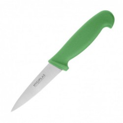 Couteau d'office Hygiplas vert 90mm C866 Hygiplas