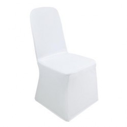 Housse de chaise de banquet Bolero blanche DP924