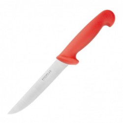 Couteau à désosser à lame rigide Hygiplas rouge 150mm C890 Hygiplas