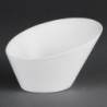 Bols ovales inclinés blancs Olympia 176 x 203mm (Lot de 3) CB080 Olympia