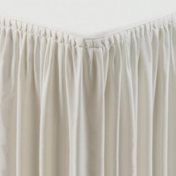 Nappe et juponnage écrus - modèle froncé CB085 Dena
