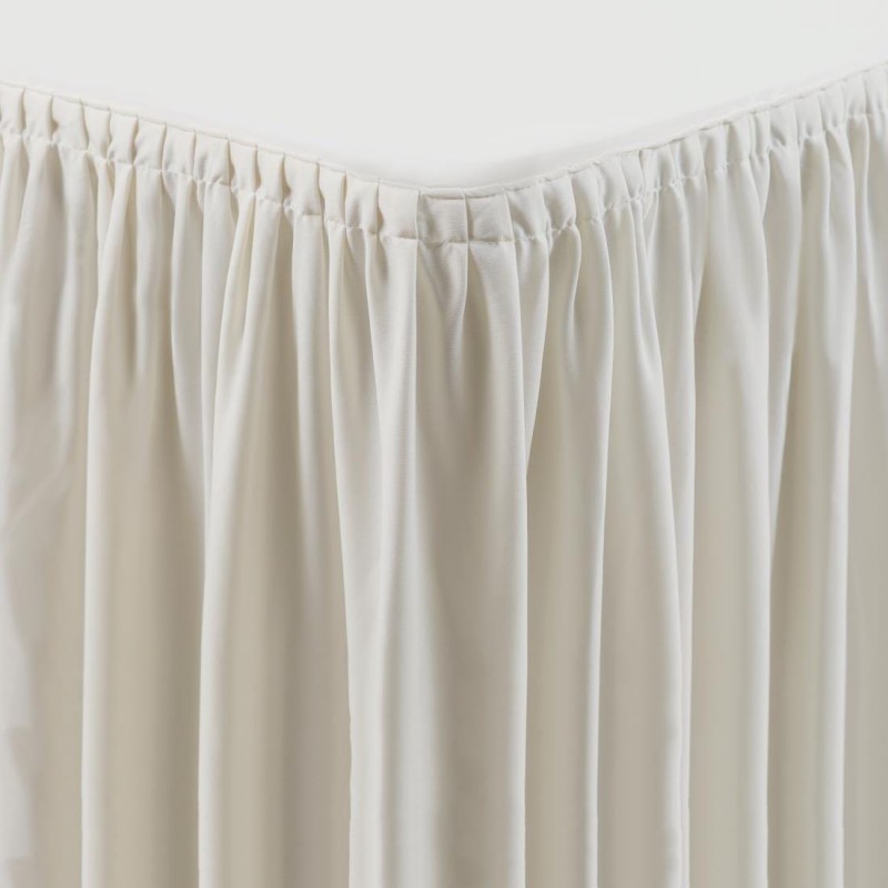 Nappe et juponnage écrus - modèle froncé CB085 Dena Nappe et juponnage écrus - modèle froncé CB085 Dena