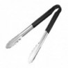 Pince de service à code couleur Hygiplas 300mm noire CB153 Hygiplas