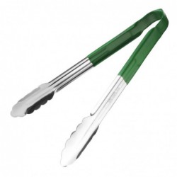Pince de service à code couleur Hygiplas 300mm verte CB155 Hygiplas