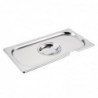 Couvercle inox GN 1/3 avec encoche Vogue CB173 Vogue