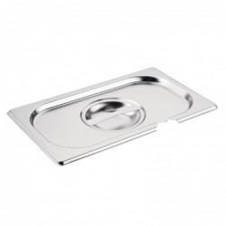 Couvercle inox GN 1/4 avec encoche Vogue CB174 Vogue