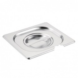 Couvercle inox GN 1/6 avec encoche Vogue CB175 Vogue