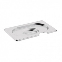 Couvercle inox GN 1/9 avec encoche Vogue CB176 Vogue