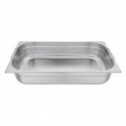Bac GN 1/1 en inox avec poignées Vogue 100mm CB179 Vogue