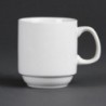 Mugs empilables blancs 284ml Olympia (Lot de 12) CB461 Olympia