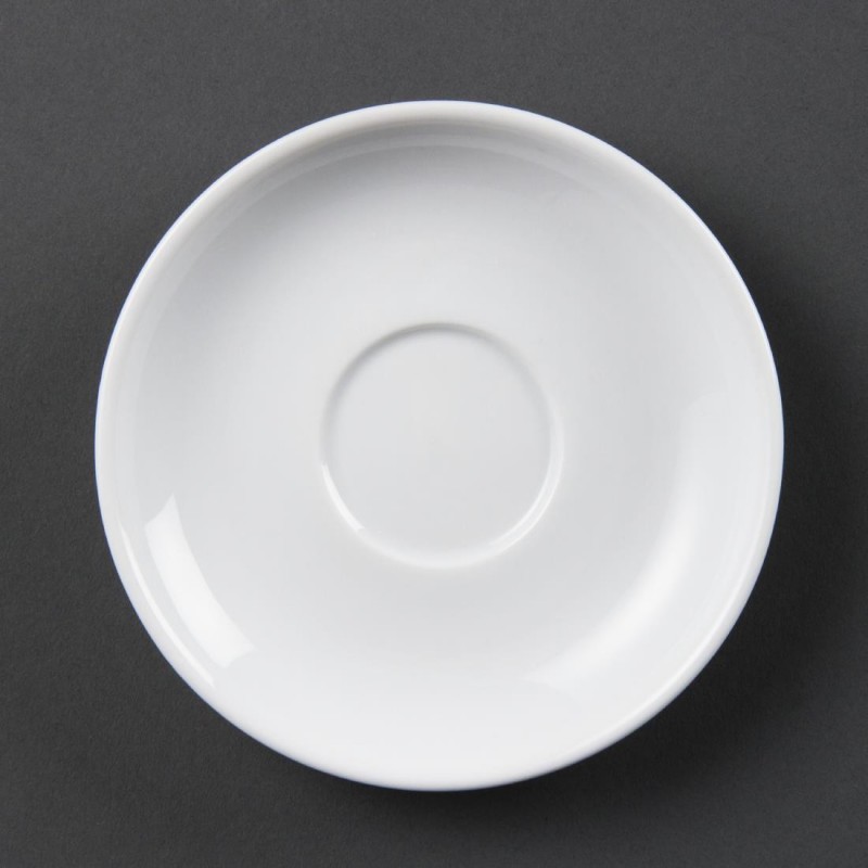 Soucoupes pour tasses à espresso blanches Olympia (Lot de 12) CB465 Olympia Soucoupes pour tasses à espresso blanches Olympia (Lot de 12) CB465 Olympia