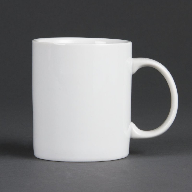 Mug blanc 284ml Olympia Whiteware (Lot de 12) CB466 Olympia