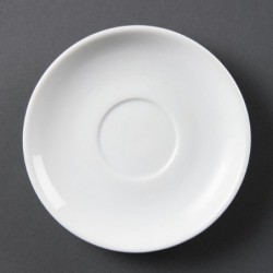 Soucoupes empilables Olympia Whiteware (Lot de 12) CB468 Olympia