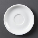 Soucoupes pour tasses à cappuccino blanches Olympia (Lot de 12) CB470 Olympia