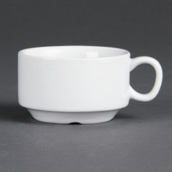 Tasse à espresso empilable blanche Olympia (Lot de 12) CB471 Olympia