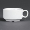 Tasse à espresso empilable blanche Olympia (Lot de 12) CB471 Olympia