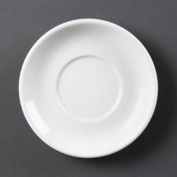 Soucoupe pour tasse à espresso empilable blanche Olympia (Lot de 12) CB472 Olympia