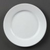 Assiettes à bord large blanches Olympia 202mm (Lot de 12) CB479 Olympia