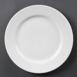Assiettes à bord large blanches Olympia 310mm (Lot de 6) CB483 Olympia
