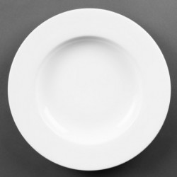 Assiettes à pâtes blanches 310mm Olympia (Lot de 4) CB485 Olympia