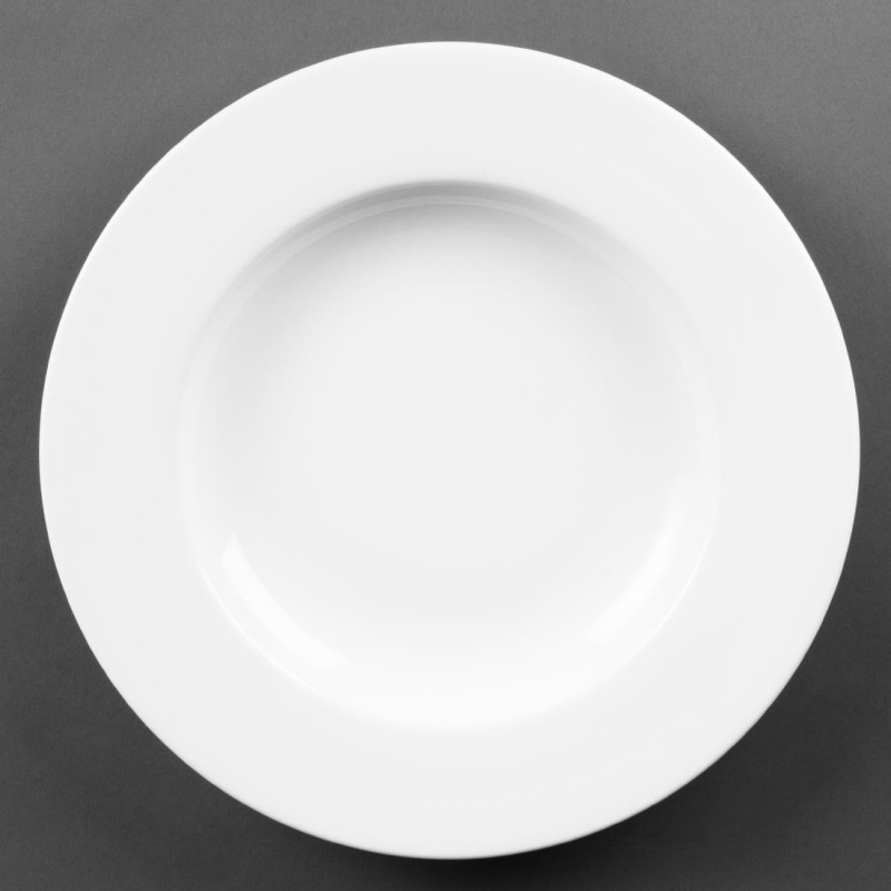 Assiettes à pâtes blanches 310mm Olympia (Lot de 4) CB485 Olympia Assiettes à pâtes blanches 310mm Olympia (Lot de 4) CB485 Olympia