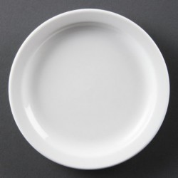 Assiettes à bord étroit blanches Olympia 150mm (Lot de 12) CB486 Olympia