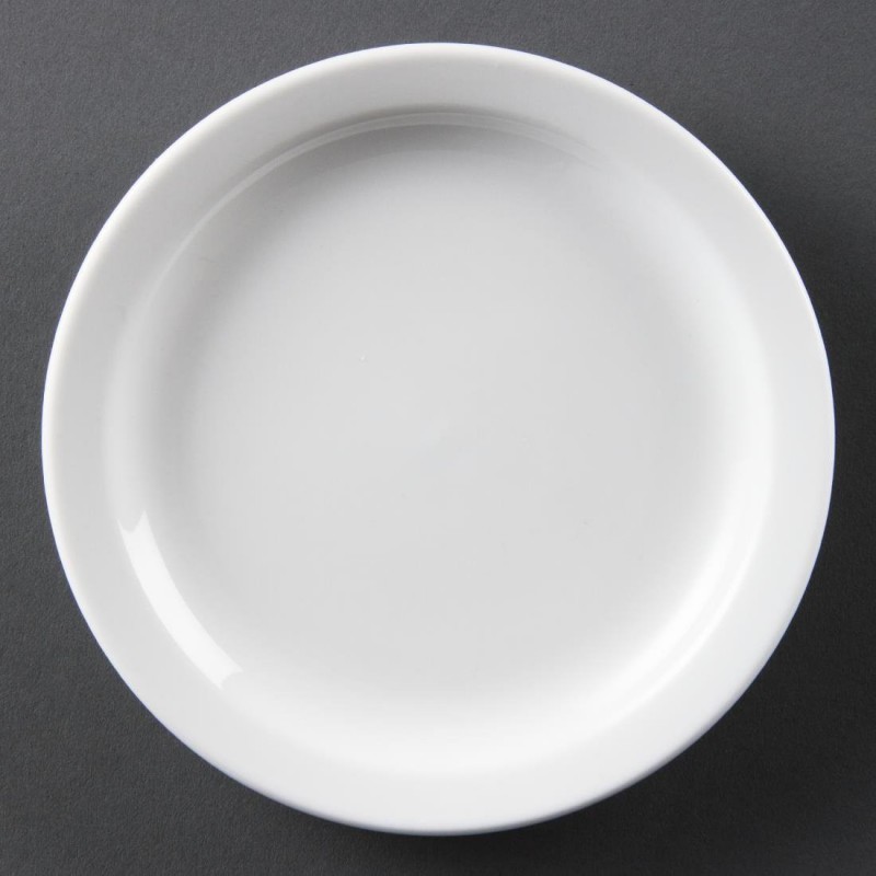 Assiettes à bord étroit blanches Olympia 150mm (Lot de 12) CB486 Olympia Assiettes à bord étroit blanches Olympia 150mm (Lot de 12) CB486 Olympia