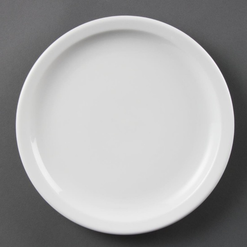Assiettes à bord étroit blanches Olympia 230mm (Lot de 12) CB489 Olympia Assiettes à bord étroit blanches Olympia 230mm (Lot de 12) CB489 Olympia