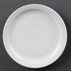 Assiettes à bord étroit blanches Olympia 250mm (Lot de 12) CB490 Olympia