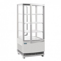 Vitrine réfrigérée portes incurvées Polar Série C 86L blanche CB507 Polar