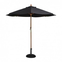 Parasol rond Bolero noir 2