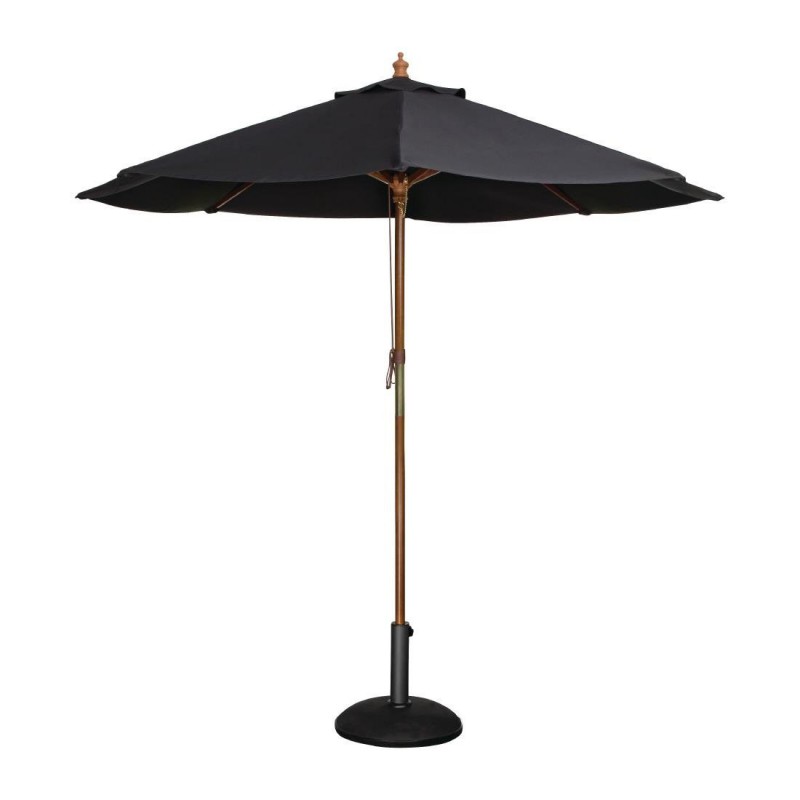 Parasol rond Bolero noir 2 Parasol rond Bolero noir 2