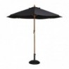 Parasol rond Bolero noir 2