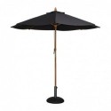 Parasol rond Bolero noir 3m CB517 Bolero