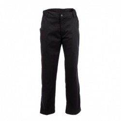 Pantalon de cuisine mixte Chef Works Professionnel chevrons noirs L A674-L Chef Works