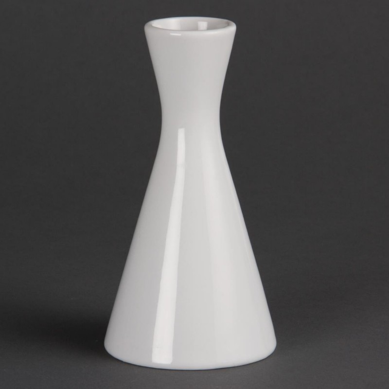 Vases bouteilles blancs 140mm Olympia (Lot de 6) CB701 Olympia Vases bouteilles blancs 140mm Olympia (Lot de 6) CB701 Olympia