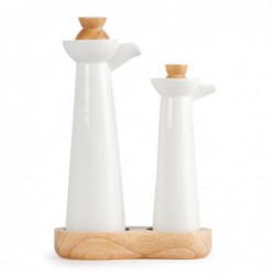 Bouteilles huile et vinaigre blanches Olympia CB705 Olympia