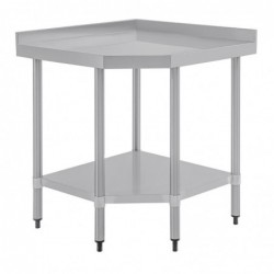 Table d'angle inox Vogue 600mm CB907 Vogue