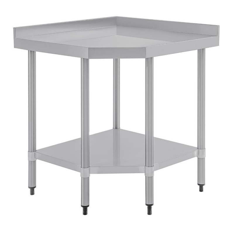 Table d'angle inox Vogue 600mm CB907 Vogue Table d'angle inox Vogue 600mm CB907 Vogue