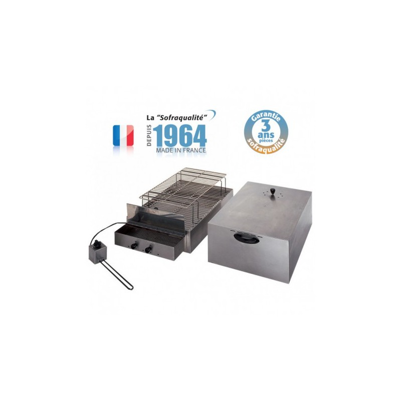 Fumoir électrique - 2 étages - L 715 mm - SOFRACA - 04FM4 Fumoir électrique - 2 étages - L 715 mm - SOFRACA - 04FM4