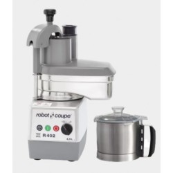 Combiné coupe-légumes & cutter R 402 monophasé ou triphasé cuve 4.5L en inox 2453 Robot Coupe avec poignée