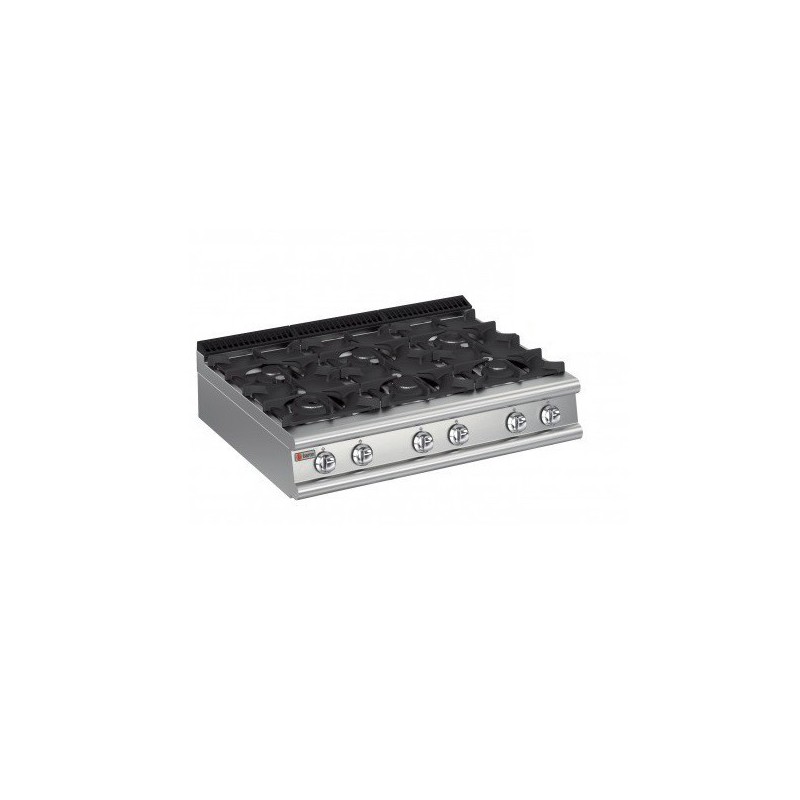 Plaque de cuisson top 6 feux vifs gaz gamme 700 Baron 70PCG121 Plaque de cuisson top 6 feux vifs gaz gamme 700 Baron 70PCG121