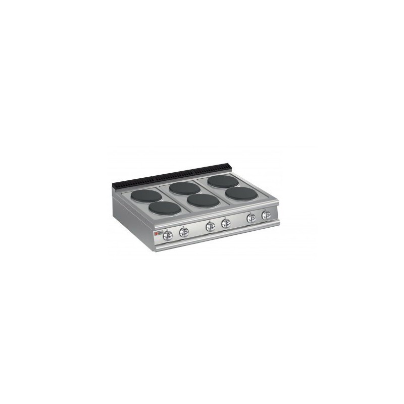 Plaque de cuisson 6 plaques électriques Gamme 700 Baron 70QPCE120 Plaque de cuisson 6 plaques électriques Gamme 700 Baron 70QPCE120