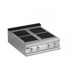 Plaque de cuisson 4 plaques carrées électriques gamme 700 Baron 70QPCE801