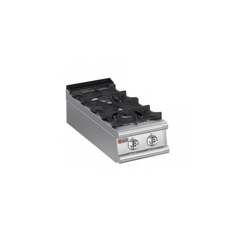 Plaque de cuisson top 2 feux vifs gaz gamme 700 Baron 70QPCG401 Plaque de cuisson top 2 feux vifs gaz gamme 700 Baron 70QPCG401