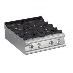 Plaque de cuisson top 4 feux vifs gaz gamme 700 Baron 70QPCG801